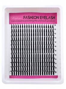 240pcs Cartoon Style Spiky Eyelash Clusters, Anime Eyelash Clusters, Spiky Individual Eyelashes 10-20mm Length, DD/D Curl, Fairy Style Individual Eyelash Clusters, Natural False Eyelashes - D - 查看 9