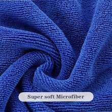 4/8 Pieces Of Oversized Microfiber Cleaning Cloth, 30 * 70 Cm, Large Floor Microfiber Towel, Reusable, Washable, Lint Free, Suitable For Scraper Mop, Floor, Window, Household Chores (Gray, Blue) Bathroom Decor - Grey - View 7