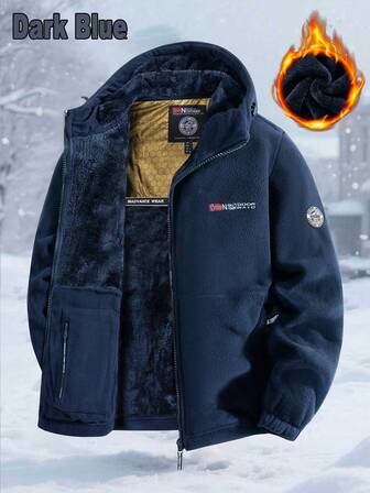 Chaqueta de algodón para deportes al aire libre de invierno, nueva, para hombres, con capucha, informal, gruesa