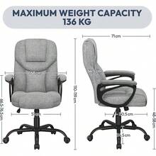 Home Office Chairs - Black - View 3