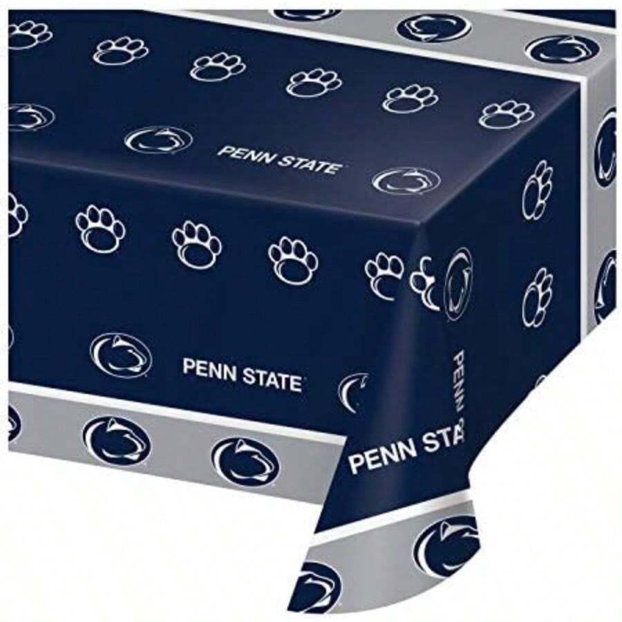 Creative Converting Pennsylvania State University - Mantel de plástico, pajitas, papel(Pajas, Papel) - Multicolor - Ver 1