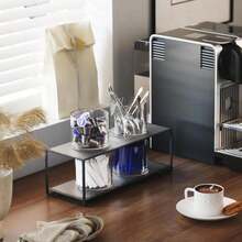 MaxGear Round Pen Holder 4 Pack Acrylic Cylinder Container, Pencil Holder For Desk Pen Cups For Utensil Makeup Brush, Clear Stationery Organizer For School Home Supplies Office Desk Accessories - ColorA - 查看 3