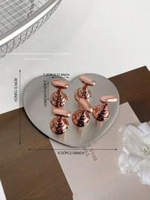 美甲装饰品，跨境热销圆形、方形、多边形金属磁性底座美甲展示架，指甲油架，韩式美甲用品，摄影道具，DIY配件