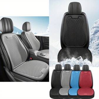 Breathable & CoolSense Silk Car Seat Cushion With 3D Spherical Bump Design, All-Season Use, Fits 98% Of Car Models.