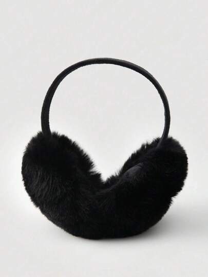 1pc Foldable Ear Muffs For Cycling & Skiing In Autumn And Winter, Warm Windproof Anti-Freeze Ear Muffs, Cute Fluffy Ski Ear Warmers, Unisex Winter Sports Earmuffs, Christmas Gift