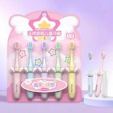 5支装天使翅膀造型儿童牙刷 - 超柔软刷毛 - 婴幼儿牙刷 - 彩色 - 查看 2