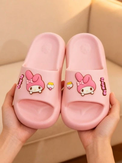 Sanrio &  &  & Melody Girls Slippers, Cartoon Shoes, Non-Slip, Cute Cartoon Indoor Bathroom Bathing, Beach Shoes, Children |  Shoes
