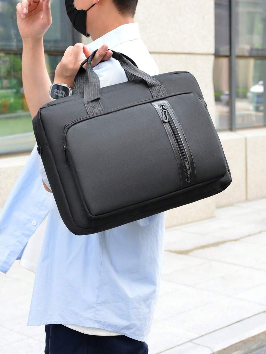 15.6英寸女士笔记本电脑包，时尚手提包，大容量单肩包，便携式斜挎包，适合学生和游戏玩家