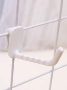 10pcs Plastic Hooks, Suitable For Metal Grid Boards - Powder Coated, Ideal For Supermarkets, Retail Stores, Warehouses And Home Use - Multicolor - View 10