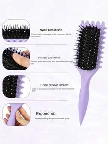 0150623540004 Cepillo desenredante para dar forma a los rizos, cepillo de nailon anti-frizz para definir rizos suaves y naturales, cepillo desenredante suave que reduce el daño y la estática, herramienta de peinado y cuidado del cabello para uso diario en mujeres y hombres, cepillo profesional para rizos para uso diario - Cepillo Candy auténtico