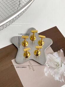 美甲装饰品，跨境热销圆形、方形、多边形金属磁性底座美甲展示架，指甲油架，韩式美甲用品，摄影道具，DIY配件