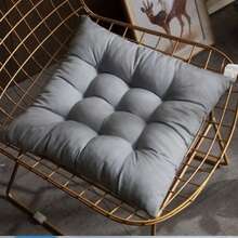 1/4pcs Casual Polyester Chair Cushion, Machine Washable, Durable Knitted Design, Comfortable Support, Suitable For Garden, Dining, Office Chairs, Versatile Use, Size 40x40x5cm, Living Room Chair Pad