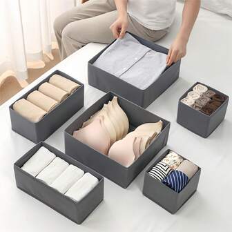1/3pcs Storage Box, Sock Drawer Organizer, Underwear Storage Divider Shelf, Dresser Drawer Organizer For Bras, Leggings
