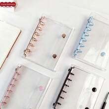 A7 Clear Ring Notebook/Ring Binder/Photo Album With 10 A7 Refills, Monthly/Dot/Grid/Rule Refill Notebook, A7 Ring Planner - Multicolor - View 3