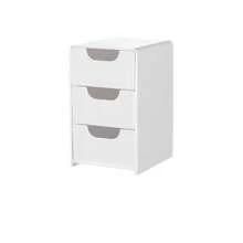 Boîte de rangement de bureau pour bijoux et cosmétiques avec 3 tiroirs ornés de strass, décoration de chambre - Multicolore - Voir 9