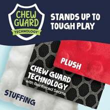 goDog With Chew Technology Tough Plush Dog Toy, Blue,(Large Rosa) - Multicolor - Ver 5