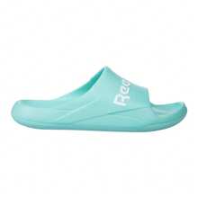 Sandalias Reebok Clean Slide Unisex: Chanclas de una Sola Pieza con Diseño Ergonómico y Logotipo en Contraste, Suela Moldeada para Máximo Confort y Secado Rápido, Ideales para Playa, Piscina y Descanso Diario. - Azul menta - Ver 2