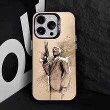Funda de Teléfono para Juego T-Team F-Fortress 2 para 17,16,15,14,13,12,11,Pro,Max,Plus,E Cubierta Negra de TPU - Z1 - Ver 2
