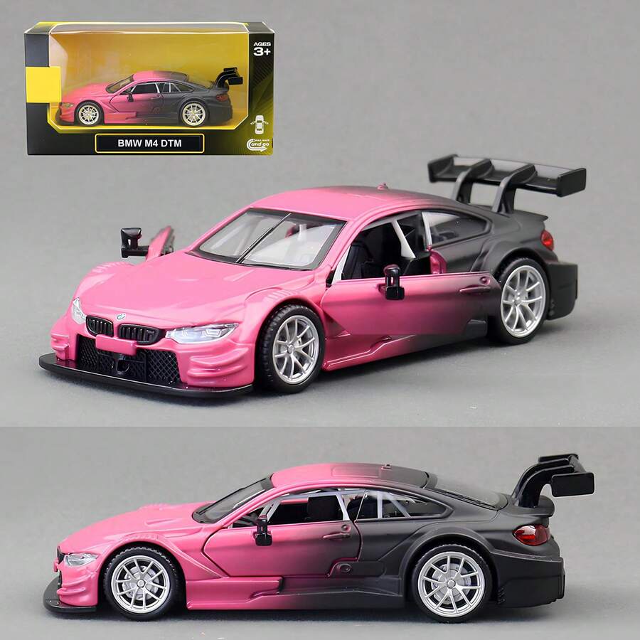 Coche De Juguete BMW M4 CSL A Escala 1/36 – Modelo De Aleación Con Puertas Abatibles Y Retroceso Para Niños Y Coleccionistas