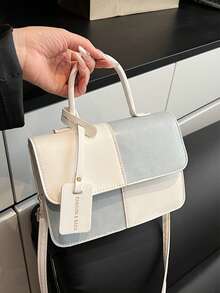 Milky White Minimalist Handbag! Elegant High-End Vibe, Versatile Tote & Crossbody Design