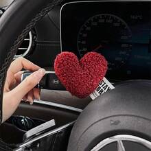 1pc Heart-Shaped Gear, Decorative Steering Wheel, Gear Lever, Central Control Screen, Wiper, Turn Signal, Car Interior Decoration Ornament - Multicolor - View 21