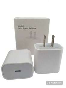 20W Charger Adapter, Type-C Port - White - View 1