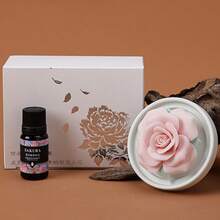 1个手工陶瓷花朵香薰扩散器，造型逼真，陶瓷花朵手工制作，多种花朵款式可选，创意礼品，无焰香氛石，家居香氛，情人节礼物 - 混合香型 - 查看 16