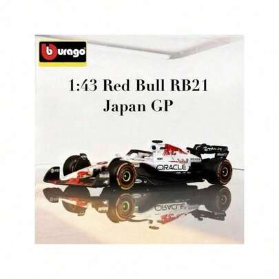  Bburago 1:43 Red Bull RB21  Diecast Model Car -  And Yuki Tsunoda Driver Versions