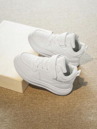 1 Pair Kids' Fashion Sports Shoes, Comfortable Breathable EVA High Elastic Shock Absorption Children's Indoor/Outdoor Casual Running Shoes