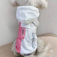 Waterproof, Sunscreen And Dustproof Pet Raincoat | 2-Legged Hooded Zip-Up Pet Clothes For Dogs & Cats, Use In Sunny Or Cloudy Weather | Outdoor Wear For Spring, Summer & Autumn | Suitable For Small & Medium Breeds Like Teddy, Bichon Frise, Schnauzer, Shih Tzu, Poodle, Chihuahua & Cats | Essential Pet Rain Gear - Multicolor - View 11