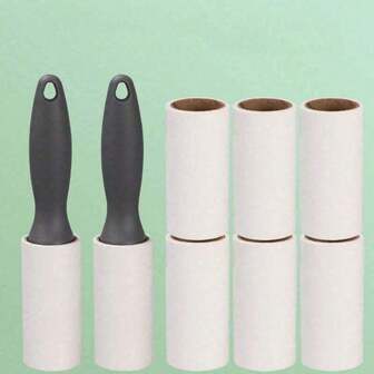 80/160 Sheets Super Sticky Lint Roller - Pet Hair Remover - Set Includes 1 Handle And 2/4 Refills, For Car Carpet, Car Seat, Car Interior, Furniture, Sofa And Clothes