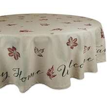 DII Buffalo Check Collection - Mantel rústico clásico, 52 x 52 pulgadas, rojo y negro(Hojas de otoño) - Multicolor - Ver 1