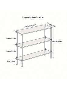 1pc Acrylic Jewelry Display Stand, 1/2/3 Tier Jewelry Display Rack, Cosmetic & Perfume Display Stand, Used To Display Jewelry, Accessories, Cosmetics & Perfumes - Clear - View 17