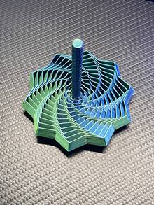 3D Printed 10cm Sensory Extender With Handle, Hypnotic Visual And Stress Relief Toy, Provides Satisfying Visual Experience, Office Stress Relief Toy, New Year Gift - Multicolor - View 3