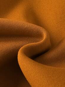 Toddler Boys' Fashionable Letter K Crown Print Hoodie And Pants Set, Autumn/Winter - Rust Brown - View 8