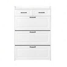 Storage Cabinets - White + Particle Board - View 7