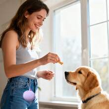 1pc Silicone Dog Training Pouch, Pet Treat Bag, Portable With Wrist Strap Large Capacity Dog Snack Bag, With Separate Hook Can Be Hung On Waist And Training Leash, Suitable For Walking, Training, Travel, Perfect Gift For Pet Owners - Multicolor - View 8