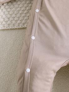 2件套婴儿可爱卡通熊印花长袖连体衣，四季皆宜