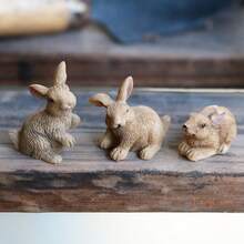 Miniature Resin Animal Figurines – Tiny Forest & Farm Mini Animals Set For Fairy Garden Decor, DIY Micro Landscape, Moss Terrarium, Bonsai, Plant Pot & Desktop Scene Accessories - 彩色 - 查看 11