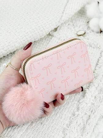 Love Pattern Versatile Coin Wallet,Card Holder Multi-Card Card Organizer For Storage Credit Cards,Lightweight Minimalist,Fashion,Modern,Business,For Anniversary,For Christmas,On Valentine Day,For Birthday Gift,For Gift,For Lover For Women,For Girls,For Lady,For Female,Bag School Supplies For School Dorm Room & Back To School