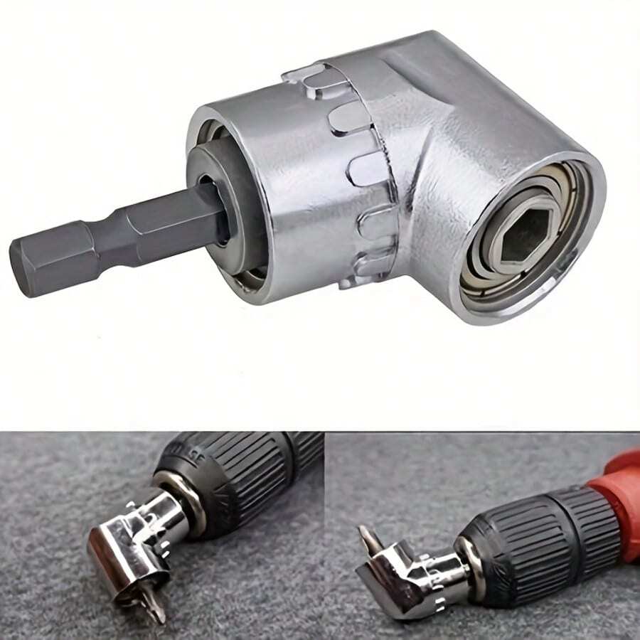 1pc 105 Degree Right Angle Drill Adapter, 105 Degree Angle Drill Bit Screwdriver Suitable For Tight Spaces, Home Decor, Building Renovation, Milwaukee Tools