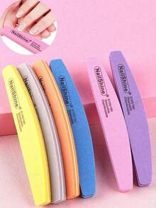 10/5/1pc Purple/Pink Multi-Size Sponge Nail File Set, Soft Sponge Nail Polishing, Easy To Grip, For Filing And Polishing Nails - Multicolor - View 12