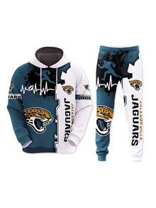 Jacksonv-Ille Jag-Uars  Football Team Sport Hoodie Tracksuit Men's And Women's Hoodie Set - 混合色 - 查看 2