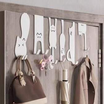 6个淋浴房门挂钩，金属挂钩，可用于悬挂衣物、外套、毛巾，重型多用途挂钩，浴室淋浴房玻璃门挂钩