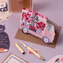 1set Truck Loads Of Love Card | Valentine's Day Greeting Cards | Anniversary Card - Multicolor - View 2