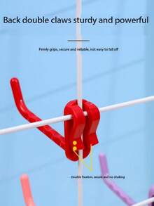 10pcs Plastic Hooks, Suitable For Metal Grid Boards - Powder Coated, Ideal For Supermarkets, Retail Stores, Warehouses And Home Use - Multicolor - View 6