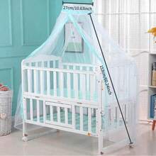 Baby Infant Toddler Bed Dome Cots Mosquito Netting Hanging Bed Net Mosquito Bar Frame Palace-Style Crib Bedding Set (Pink Mosquito Netting Only, Without Stand) - Mosquito - View 12