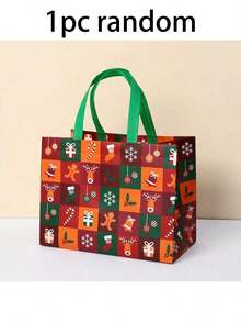 16/8pcs Set Large Christmas Gift Bags With Handles - Extra Large Party Gift Bags (12.8 X 9.84 X 6.99 Inches) - Printed With Santa Claus, Snowman And Christmas Tree Patterns, Reusable - Made Of Durable PP Material, Suitable For Holiday Shopping, Christmas Parties And Gift Giving - Perfect For Birthdays And Various Events, Cheerful Patterns, Sturdy And Durable, With Festive Decoration Effect - Multicolor - View 13