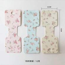 20/100 Stücke Blumen Schmuckdisplay Karten, rosa gelbe Blumen Halsketten Display Karten, Verpackung für Armband Herstellung, Schmuckorganisator, Einzelhandelsetiketten für Kleinunternehmen Zubehör - Etikettenkarte - Übersicht 3