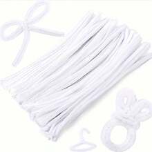 Pipe Cleaners, 100/200/300PCS White Pipe Cleaners Chenille Stems, 6mm * 11.8inch, Chenille Stems Pipe Cleaners, Pipe Cleaner Crafts, For Pipe Cleaners Craft Supplies DIY Arts & Crafts Decoration - Multicolor - View 3